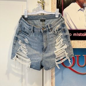 American eagle denim jean shorts